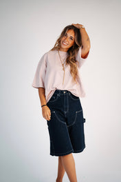 -20% | T-SHIRT OVERSIZED BOXY FIT // DUSTY ROSE
