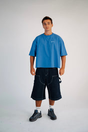 -20% | T-SHIRT OVERSIZED BOXY FIT // BLUE SUMMER