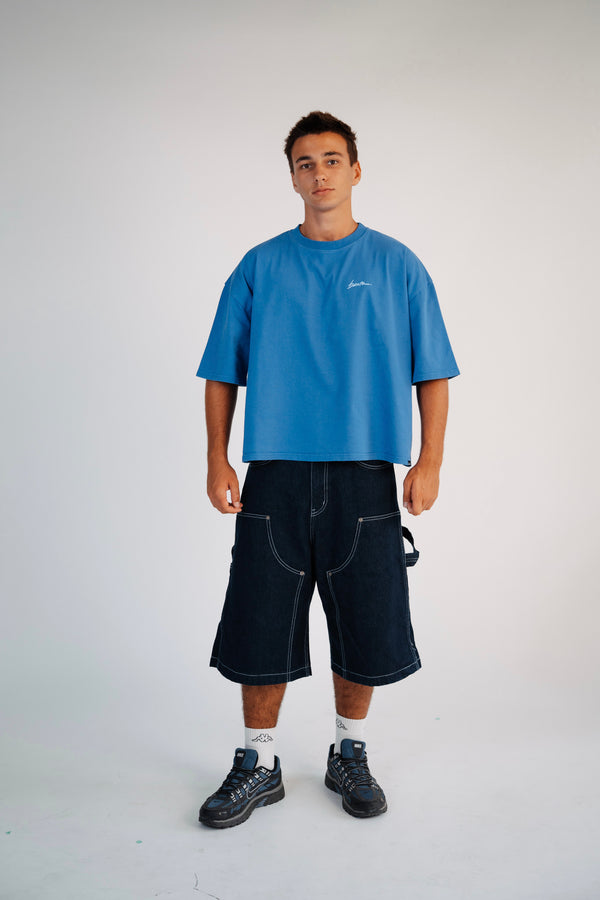 -20% | T-SHIRT OVERSIZED BOXY FIT // BLUE SUMMER