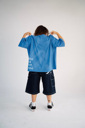 -20% | T-SHIRT OVERSIZED BOXY FIT // BLUE SUMMER