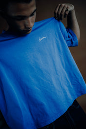 -20% | T-SHIRT OVERSIZED BOXY FIT // BLUE SUMMER